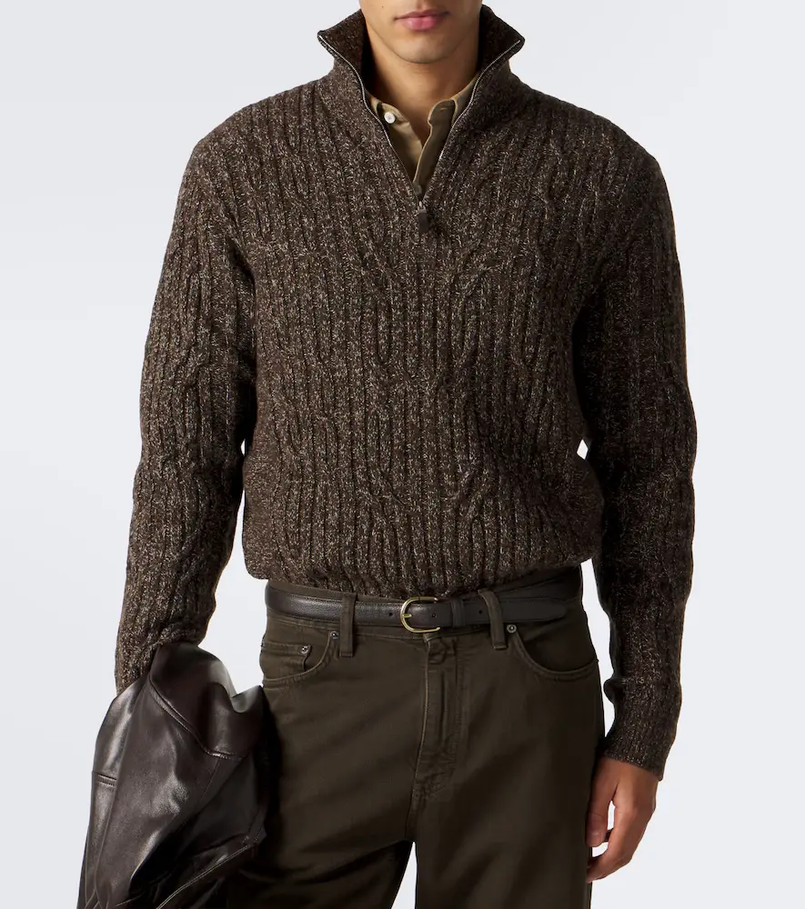Zegna Wool and cashmere half-zip sweater | Thumbnail 6 Zegna Wool and cashmere half-zip sweater | Thumbnail 6