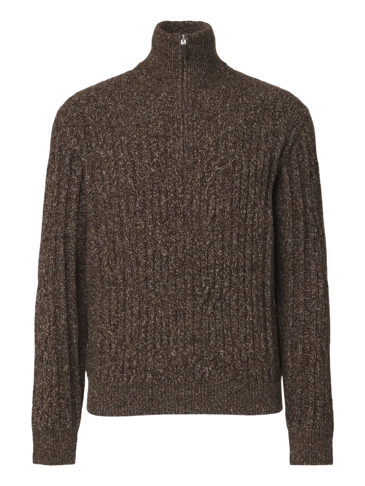 Zegna Wool and cashmere half-zip sweater