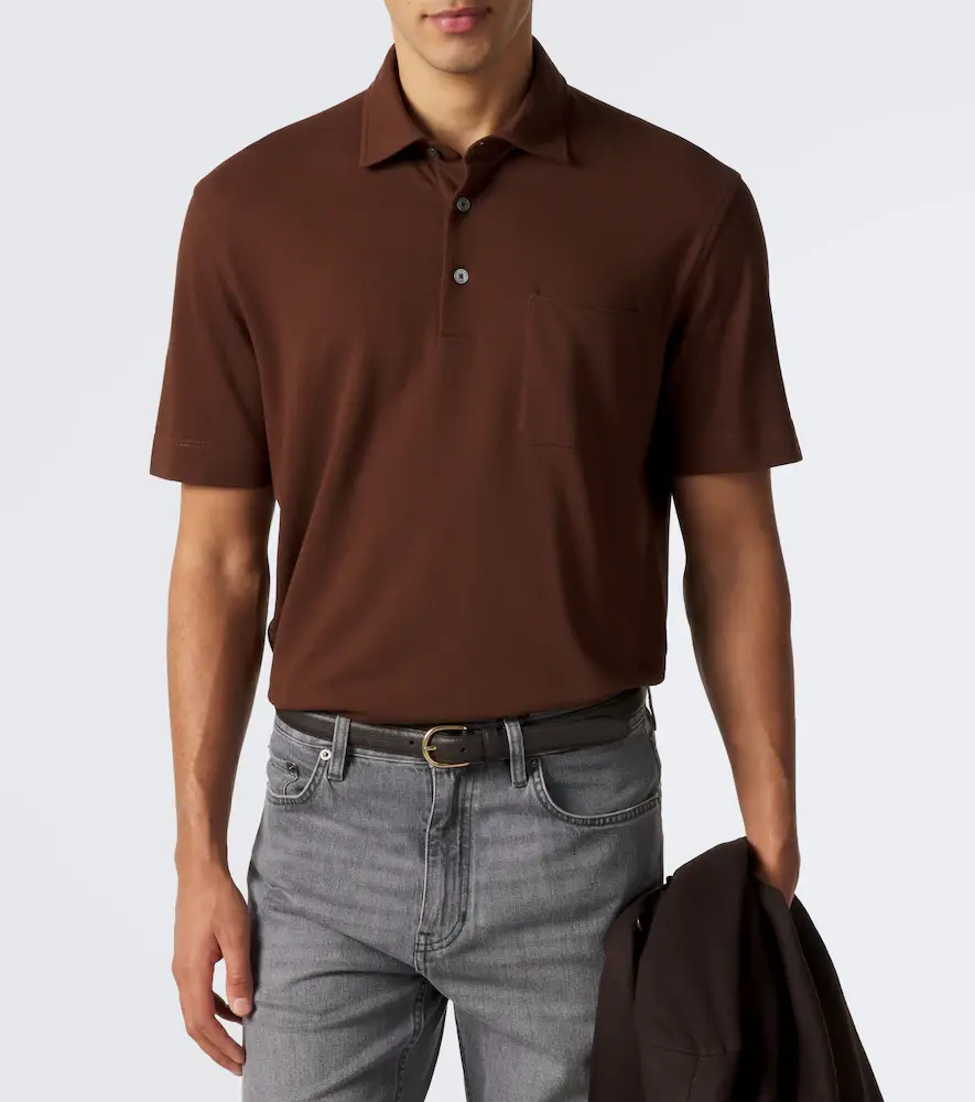Zegna Cotton piqué polo shirt | Thumbnail 4 Zegna Cotton piqué polo shirt | Thumbnail 4