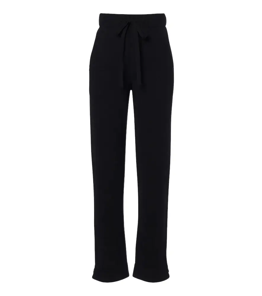 God’s True Cashmere Milano cashmere straight pants with tiger's eye