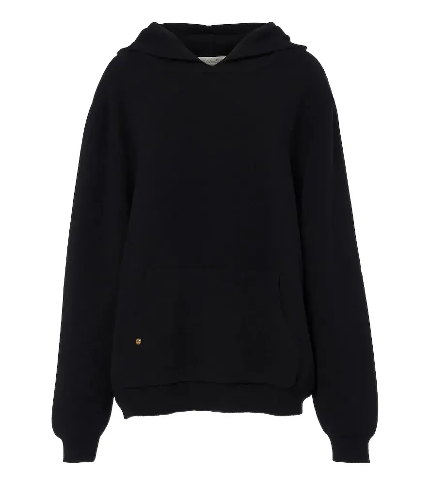 God’s True Cashmere Milano cashmere hoodie with tiger's eye