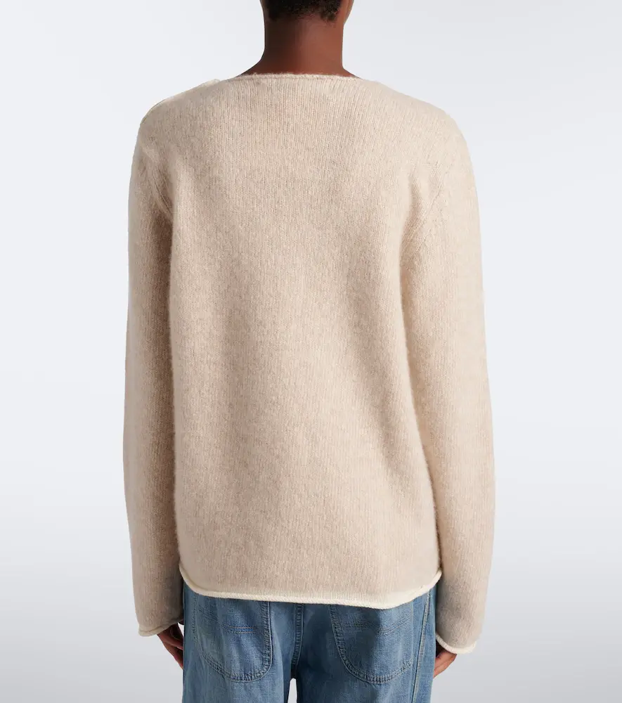 God’s True Cashmere Sand cashmere sweater with carnelians | Thumbnail 2 God’s True Cashmere Sand cashmere sweater with carnelians | Thumbnail 2