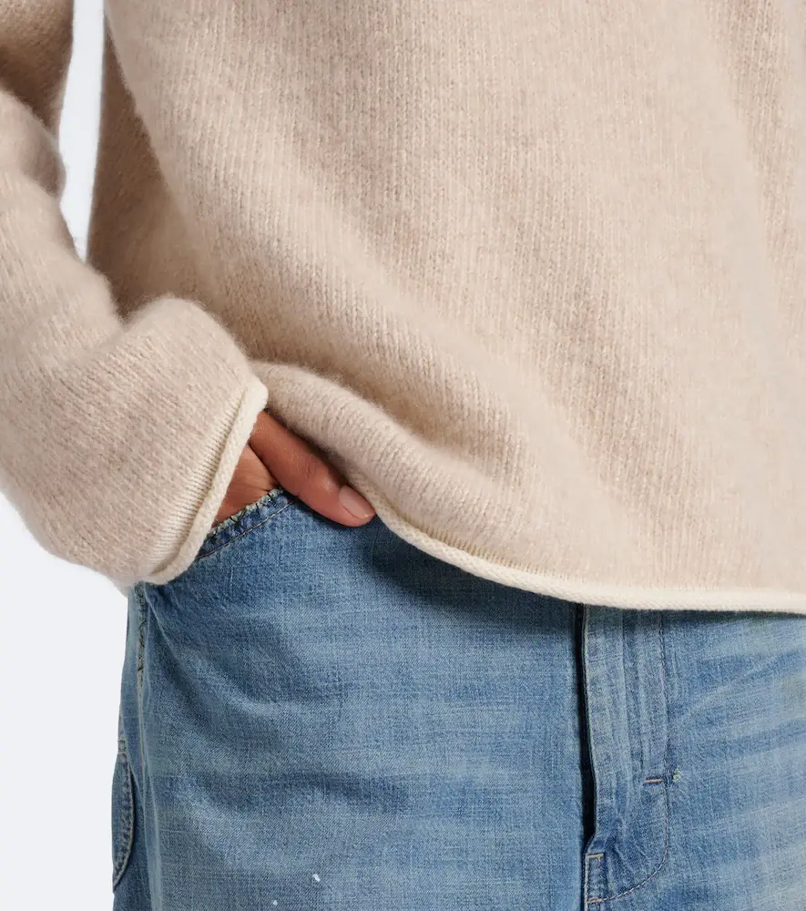 God’s True Cashmere Sand cashmere sweater with carnelians | Thumbnail 3 God’s True Cashmere Sand cashmere sweater with carnelians | Thumbnail 3