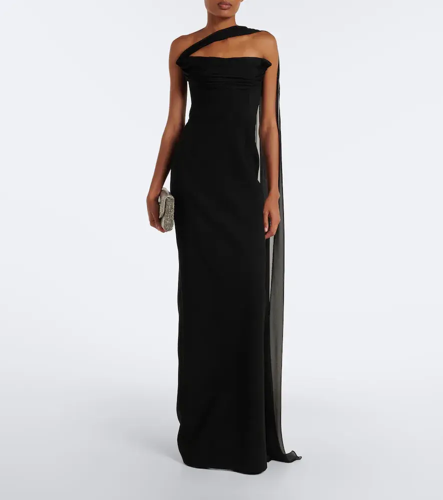 The New Arrivals Ilkyaz Ozel Juliette scarf-detail bustier gown | Thumbnail 4