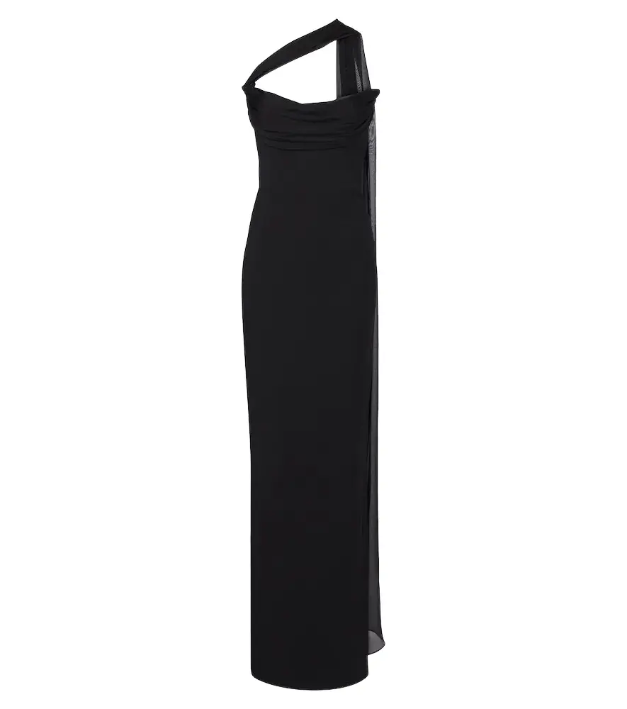 Juliette scarf-detail bustier gown Juliette scarf-detail bustier gown