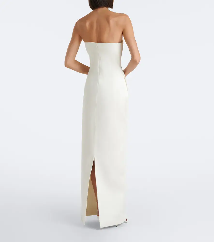 The New Arrivals Ilkyaz Ozel Noelie embellished satin bustier gown | Thumbnail 5