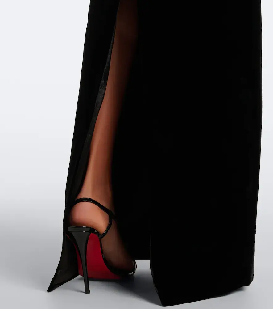 The New Arrivals Ilkyaz Ozel Delphis velvet bustier gown | Thumbnail 6