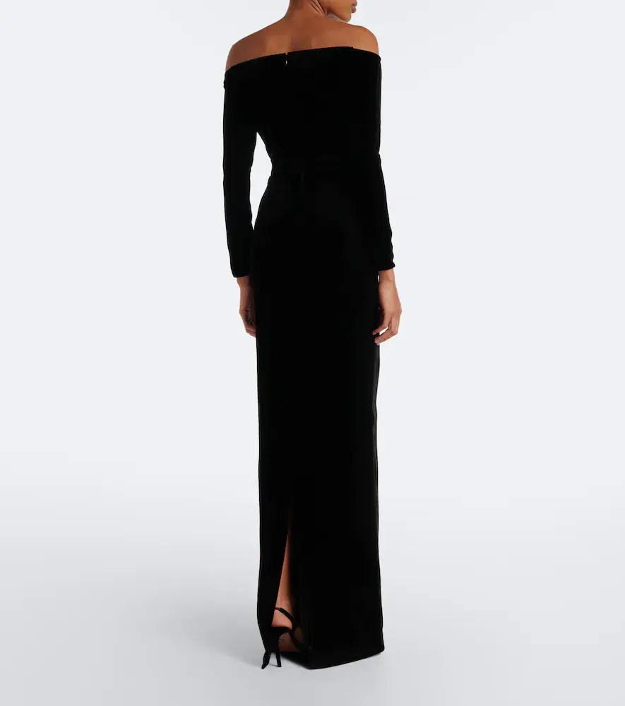 The New Arrivals Ilkyaz Ozel Farah embellished velvet bustier gown | Thumbnail 3 The New Arrivals Ilkyaz Ozel Farah embellished velvet bustier gown | Thumbnail 3