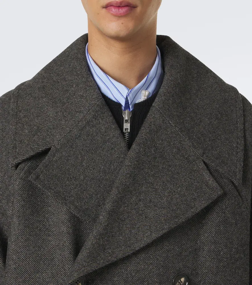 Simone Rocha Embellished oversized wool-blend coat | Thumbnail 5