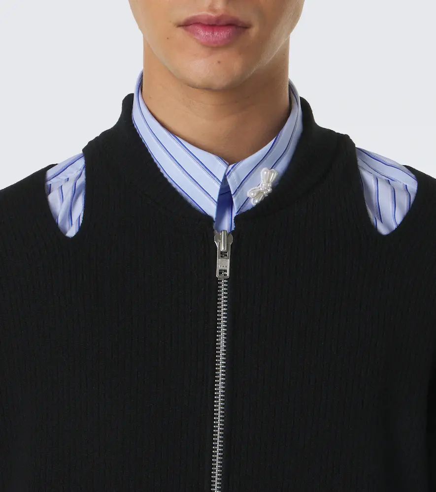 Simone Rocha Cutout wool-blend zip-up cardigan | Thumbnail 7 Simone Rocha Cutout wool-blend zip-up cardigan | Thumbnail 7
