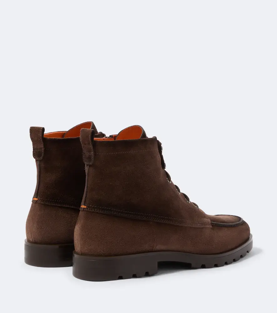 Santoni Suede lace-up boots | Thumbnail 3 Santoni Suede lace-up boots | Thumbnail 3