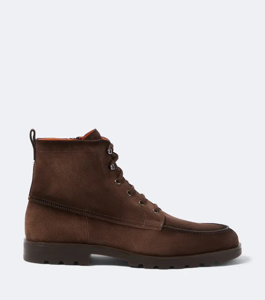 Santoni Suede lace-up boots | Thumbnail 5 Santoni Suede lace-up boots | Thumbnail 5