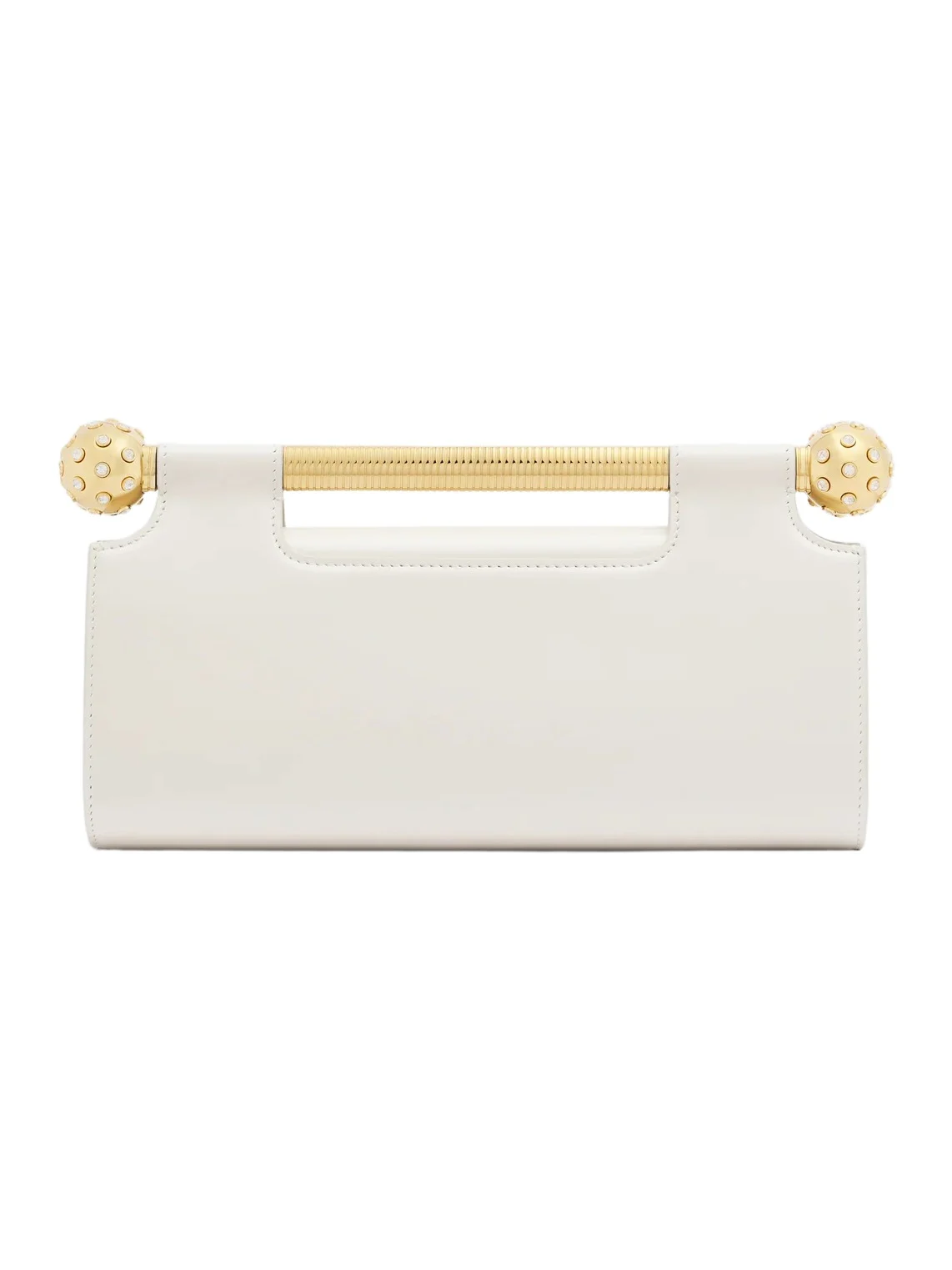 BVLGARI Tubogas Spheres leather clutch
