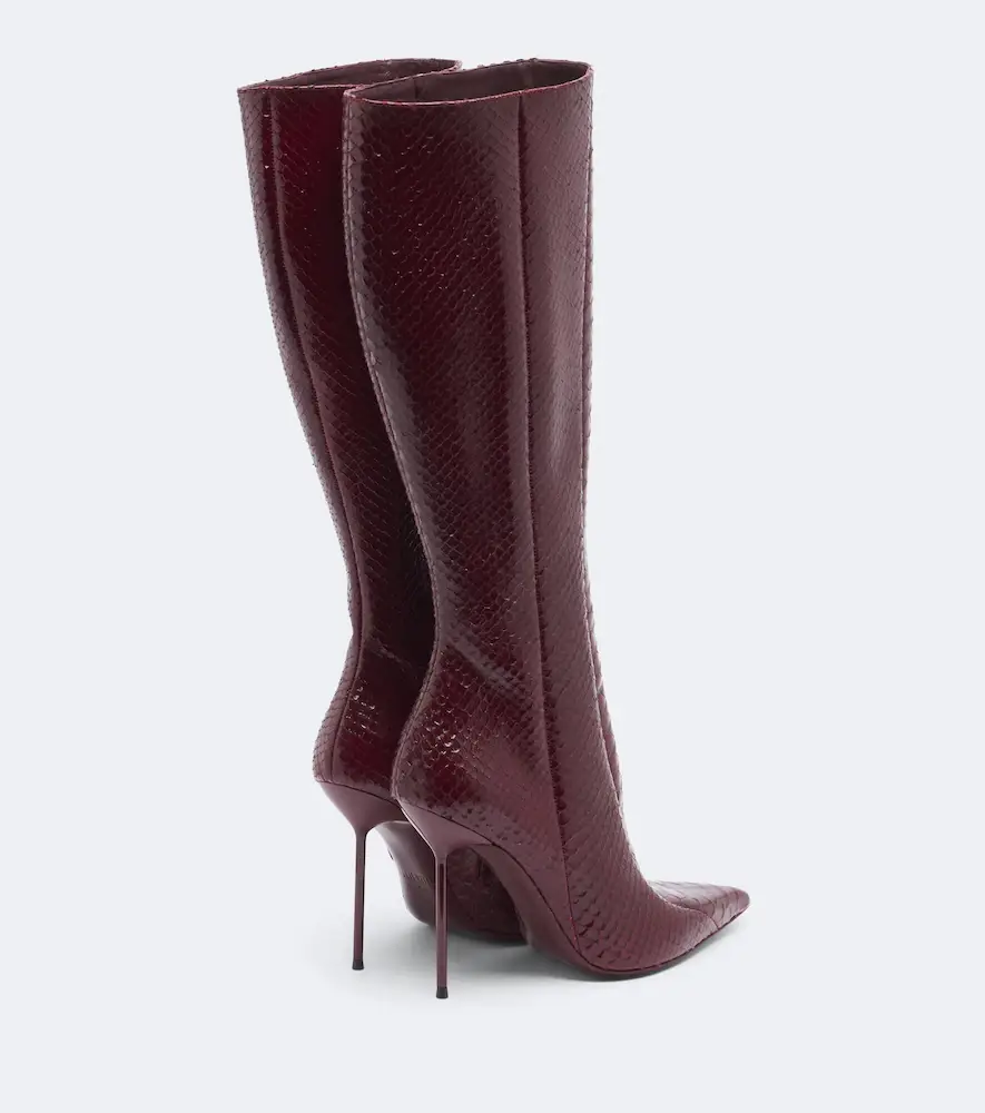 Paris Texas Lidia snake-effect leather knee-high boots | Thumbnail 2