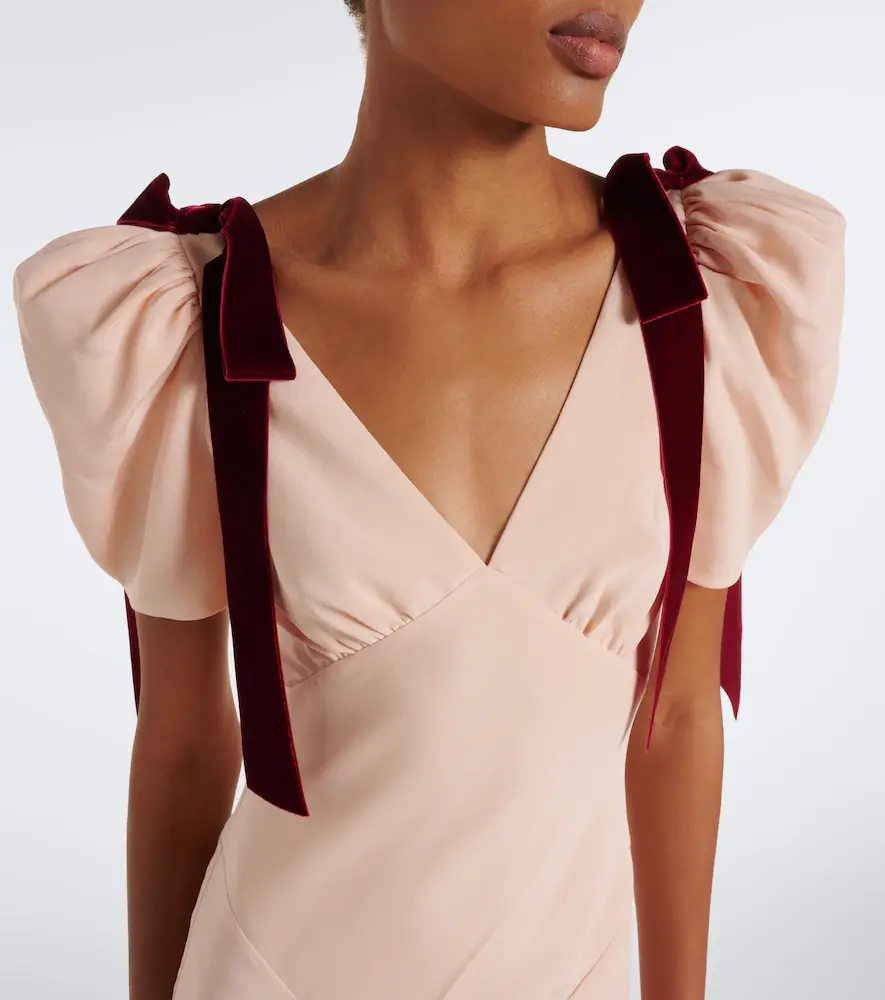 Rodarte Bow-detail silk crêpe maxi dress | Thumbnail 3 Rodarte Bow-detail silk crêpe maxi dress | Thumbnail 3