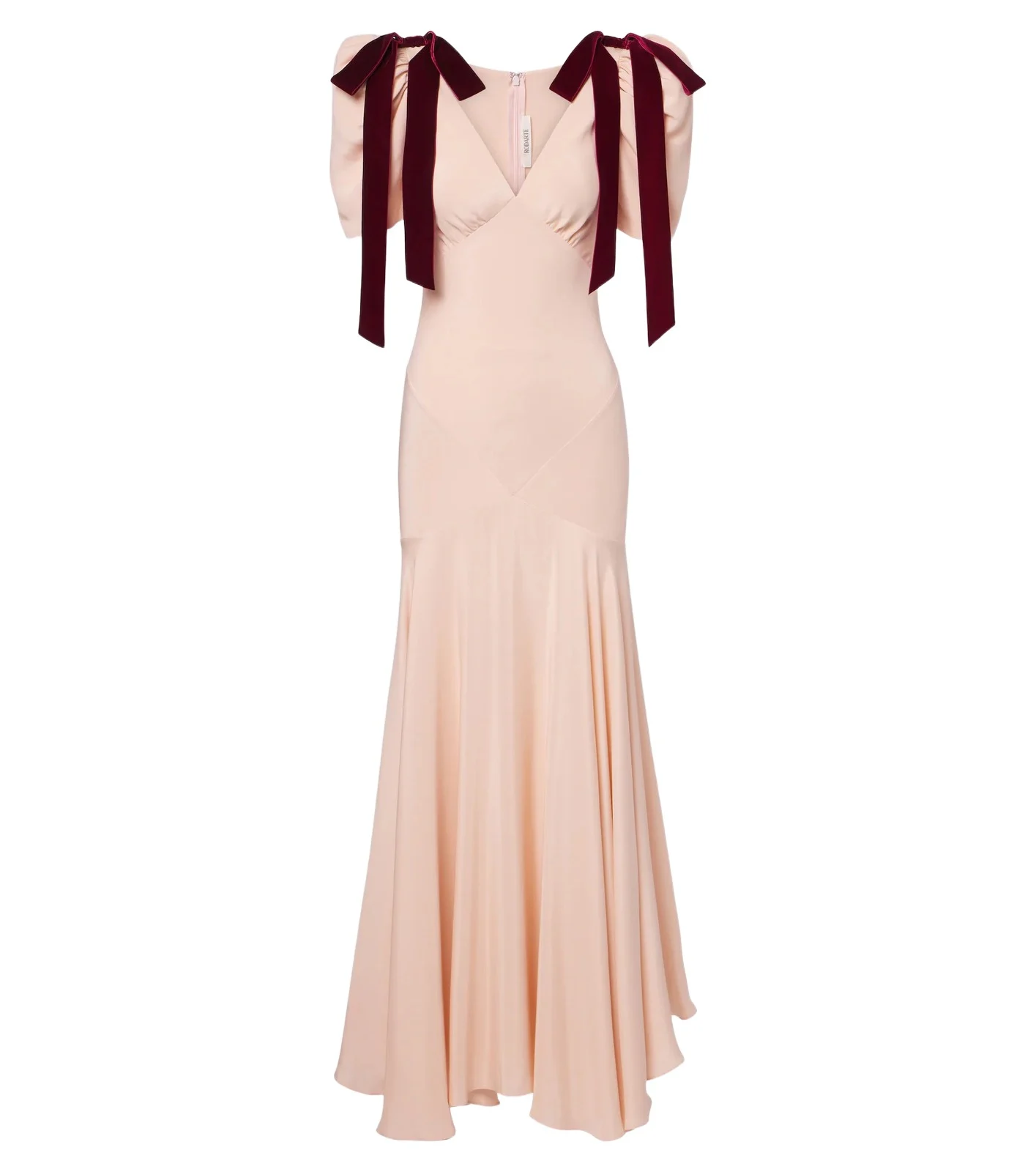 Rodarte Bow-detail silk crêpe maxi dress