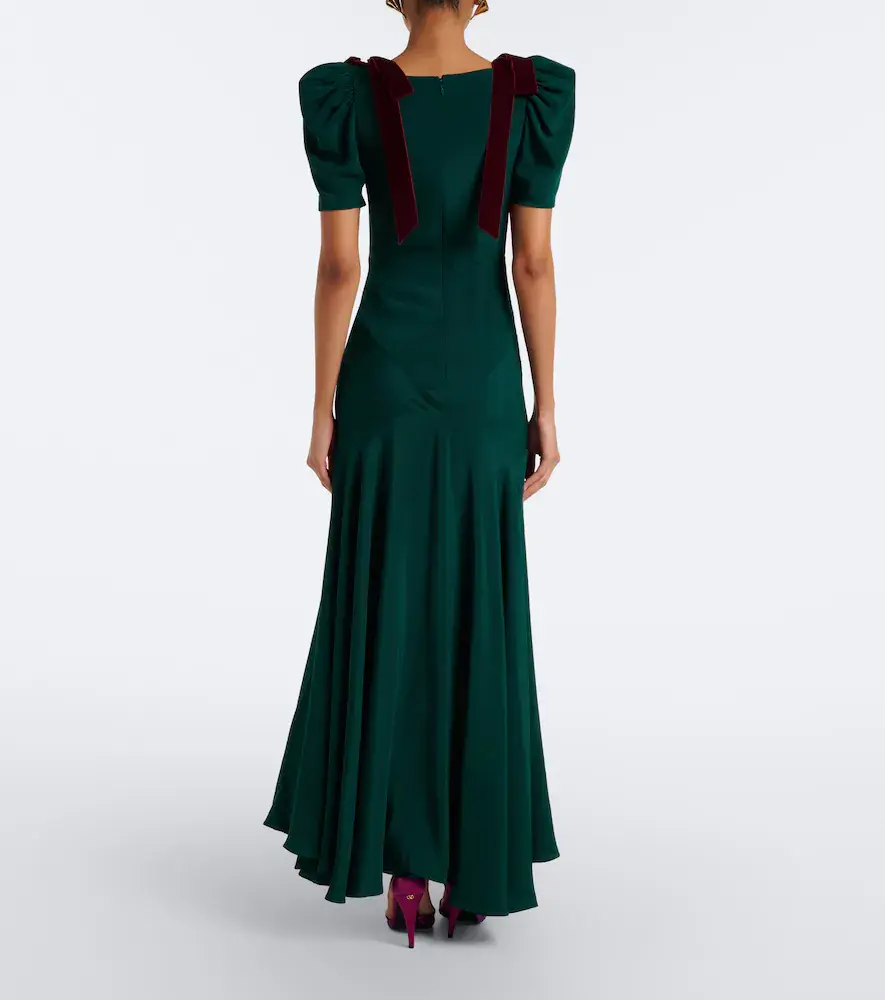 Rodarte Bow-detail silk crêpe maxi dress | Thumbnail 5 Rodarte Bow-detail silk crêpe maxi dress | Thumbnail 5