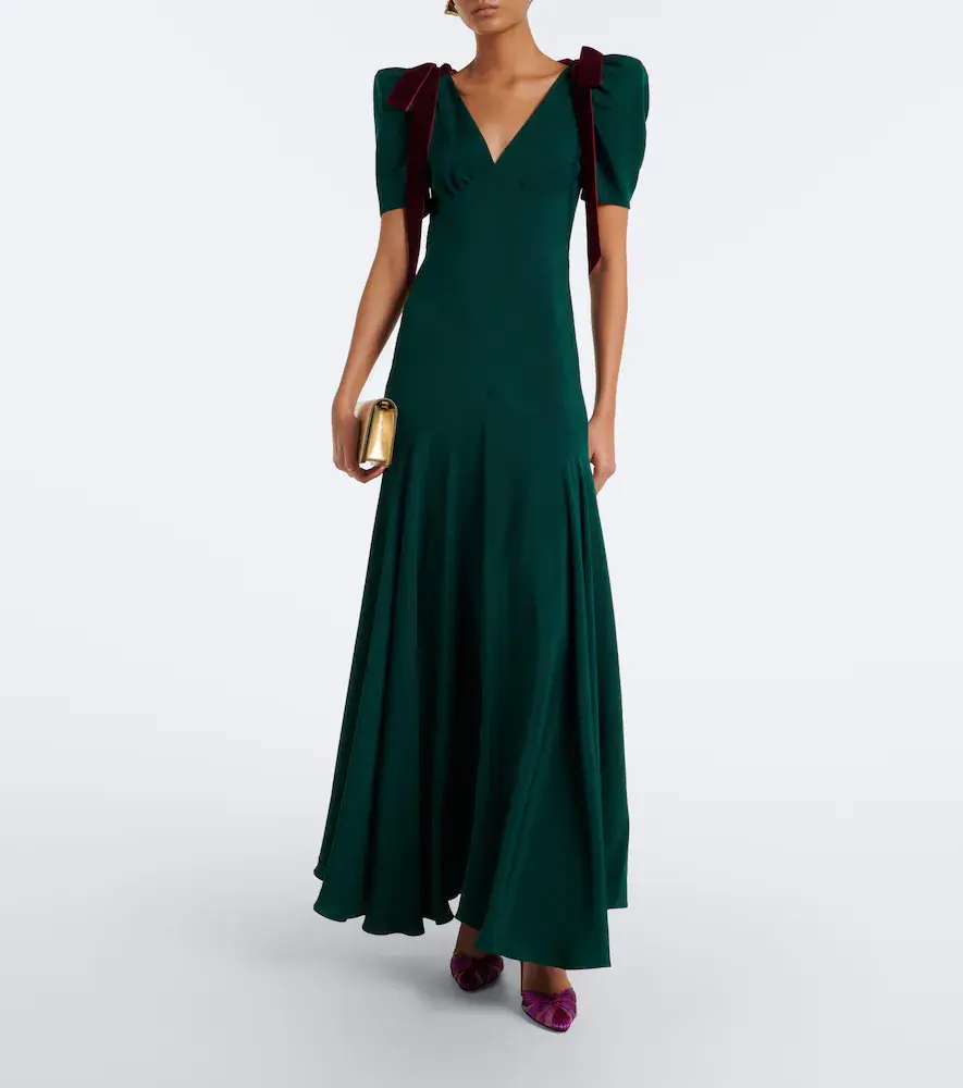 Rodarte Bow-detail silk crêpe maxi dress | Thumbnail 6 Rodarte Bow-detail silk crêpe maxi dress | Thumbnail 6