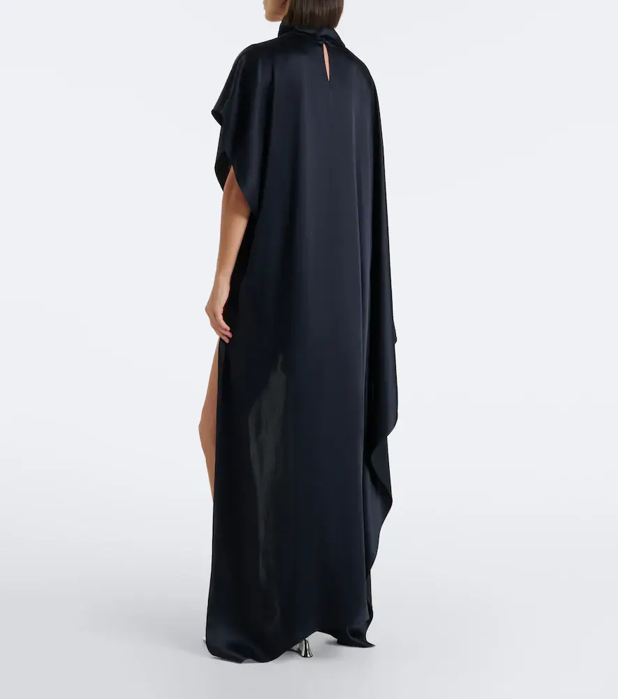 Taller Marmo California scarf-detail satin kaftan | Thumbnail 2 Taller Marmo California scarf-detail satin kaftan | Thumbnail 2