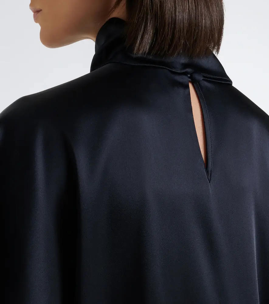 Taller Marmo California scarf-detail satin kaftan | Thumbnail 5 Taller Marmo California scarf-detail satin kaftan | Thumbnail 5