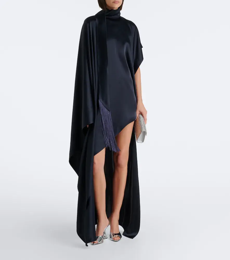Taller Marmo California scarf-detail satin kaftan | Thumbnail 6 Taller Marmo California scarf-detail satin kaftan | Thumbnail 6