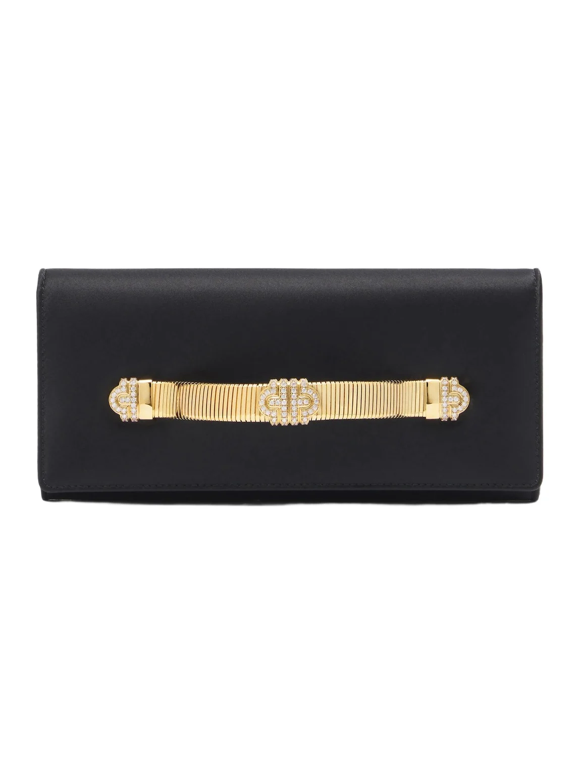 BVLGARI Tubogas embellished satin clutch