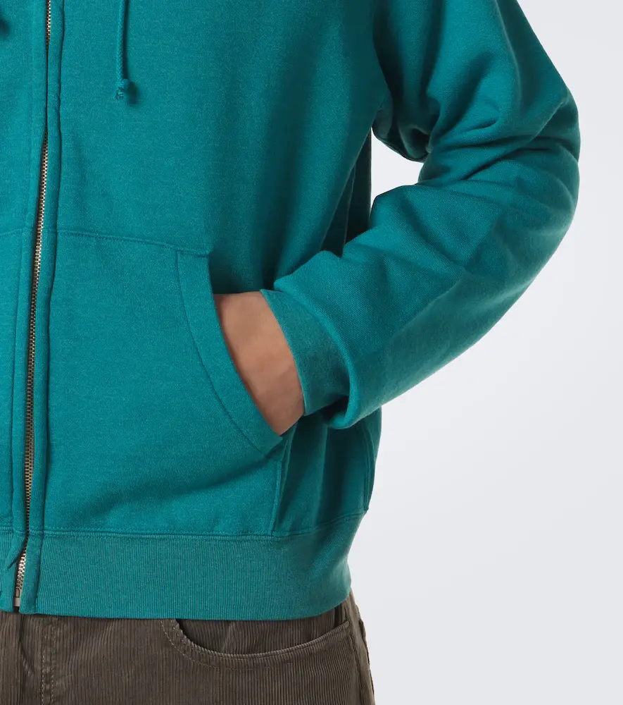 Auralee Cotton, wool, and silk zip-up hoodie | Thumbnail 2 Auralee Cotton, wool, and silk zip-up hoodie | Thumbnail 2