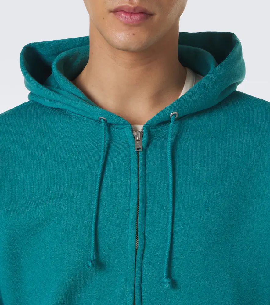 Auralee Cotton, wool, and silk zip-up hoodie | Thumbnail 3 Auralee Cotton, wool, and silk zip-up hoodie | Thumbnail 3