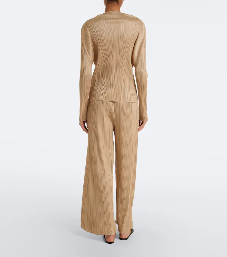 Pleats Please Issey Miyake Monthly Colors: October pleated wide-leg pants | Thumbnail 2 Pleats Please Issey Miyake Monthly Colors: October pleated wide-leg pants | Thumbnail 2