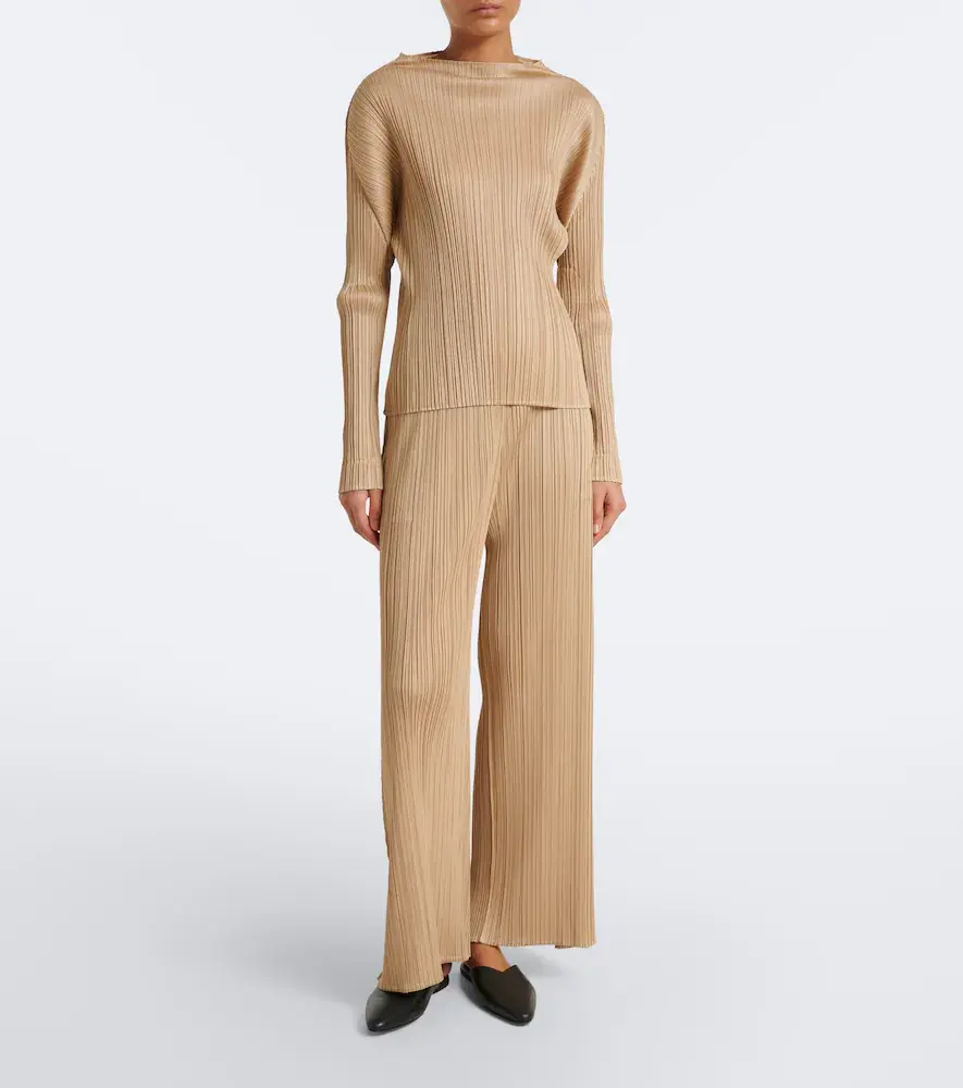 Pleats Please Issey Miyake Monthly Colors: October pleated wide-leg pants | Thumbnail 6 Pleats Please Issey Miyake Monthly Colors: October pleated wide-leg pants | Thumbnail 6