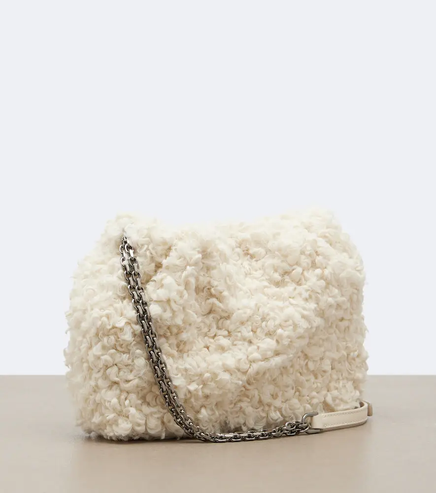 Roger Vivier Pilgrim Micro shearling shoulder bag | Thumbnail 3
