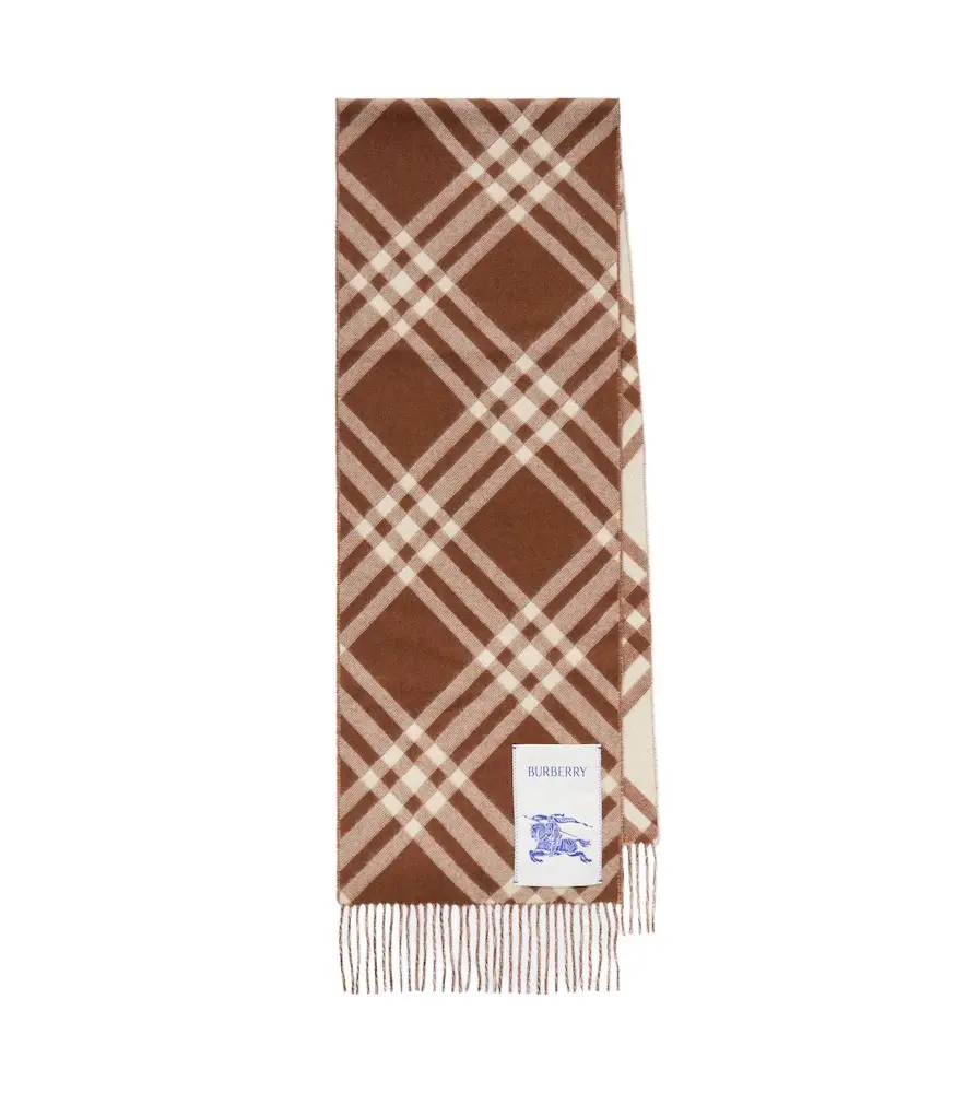 Burberry Check cashmere scarf