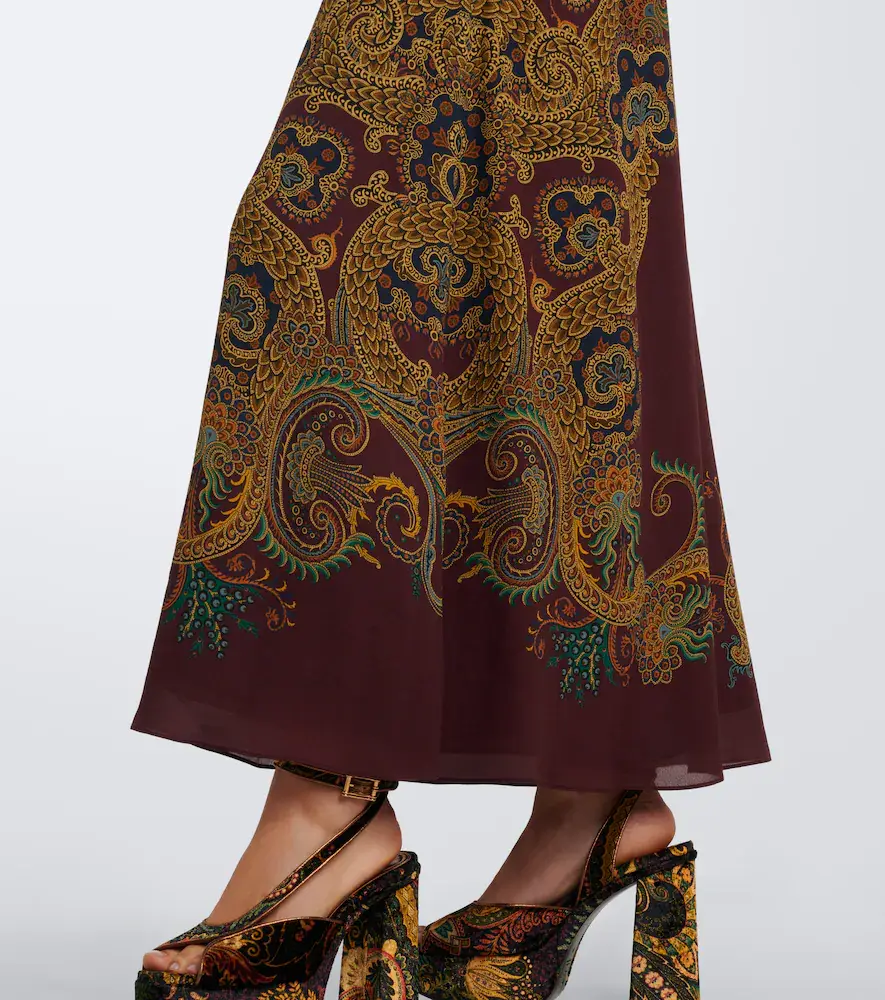 Etro Printed tie-neck maxi dress | Thumbnail 2 Etro Printed tie-neck maxi dress | Thumbnail 2