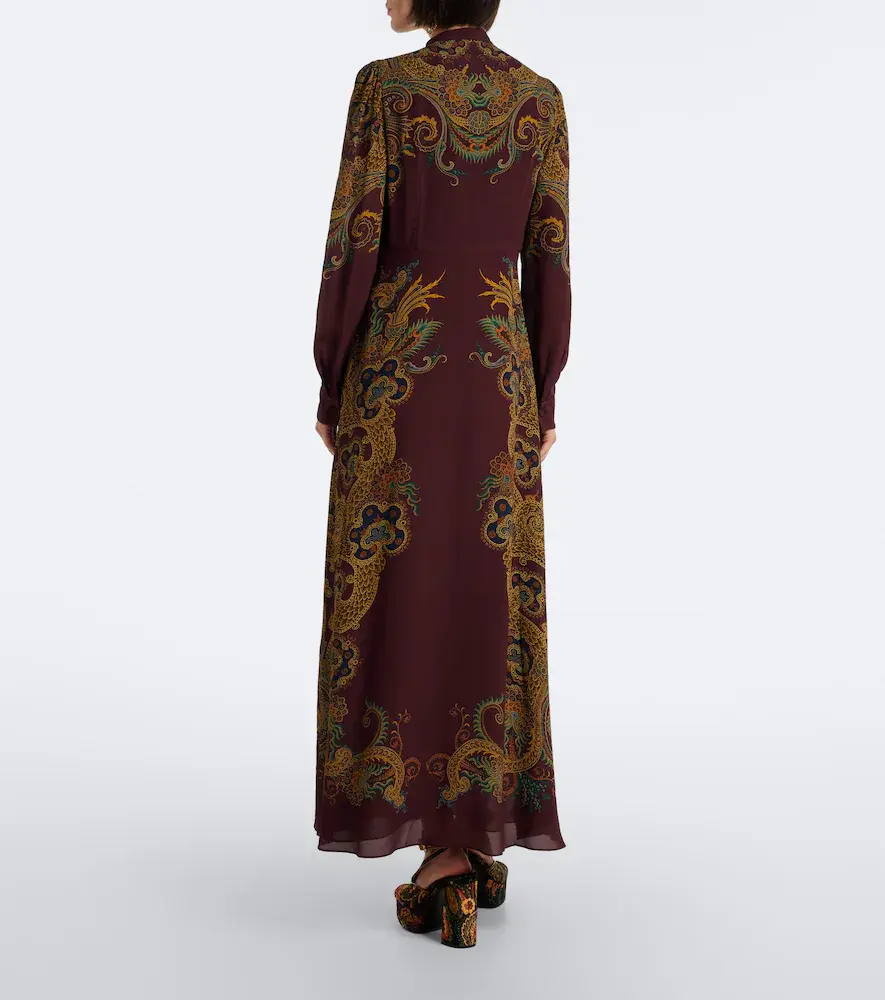 Etro Printed tie-neck maxi dress | Thumbnail 6 Etro Printed tie-neck maxi dress | Thumbnail 6