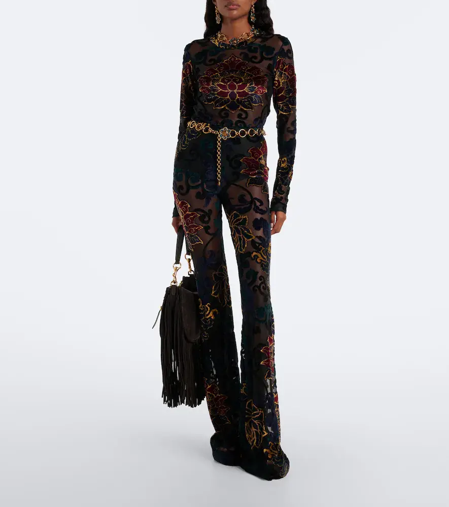 Etro Devoré floral sheer top | Thumbnail 4 Etro Devoré floral sheer top | Thumbnail 4