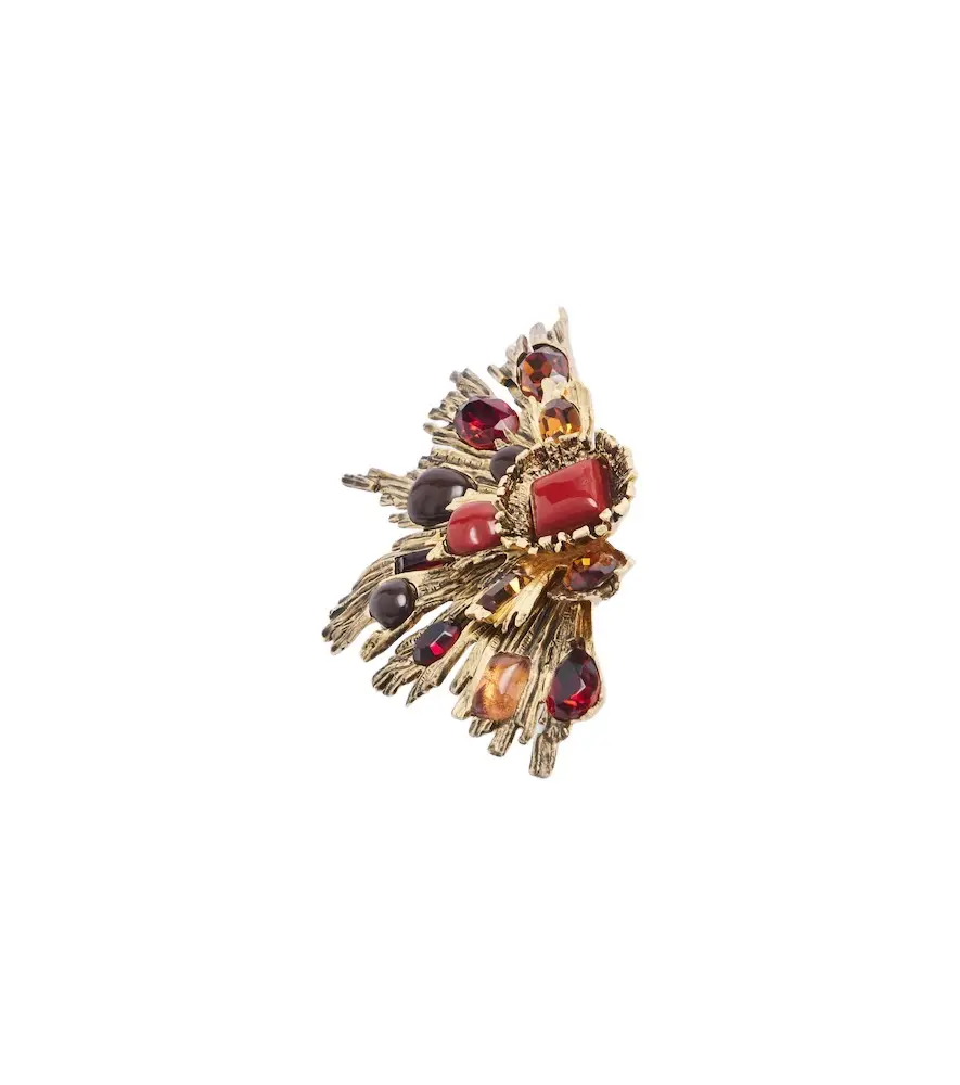 Saint Laurent Sunrise embellished ring