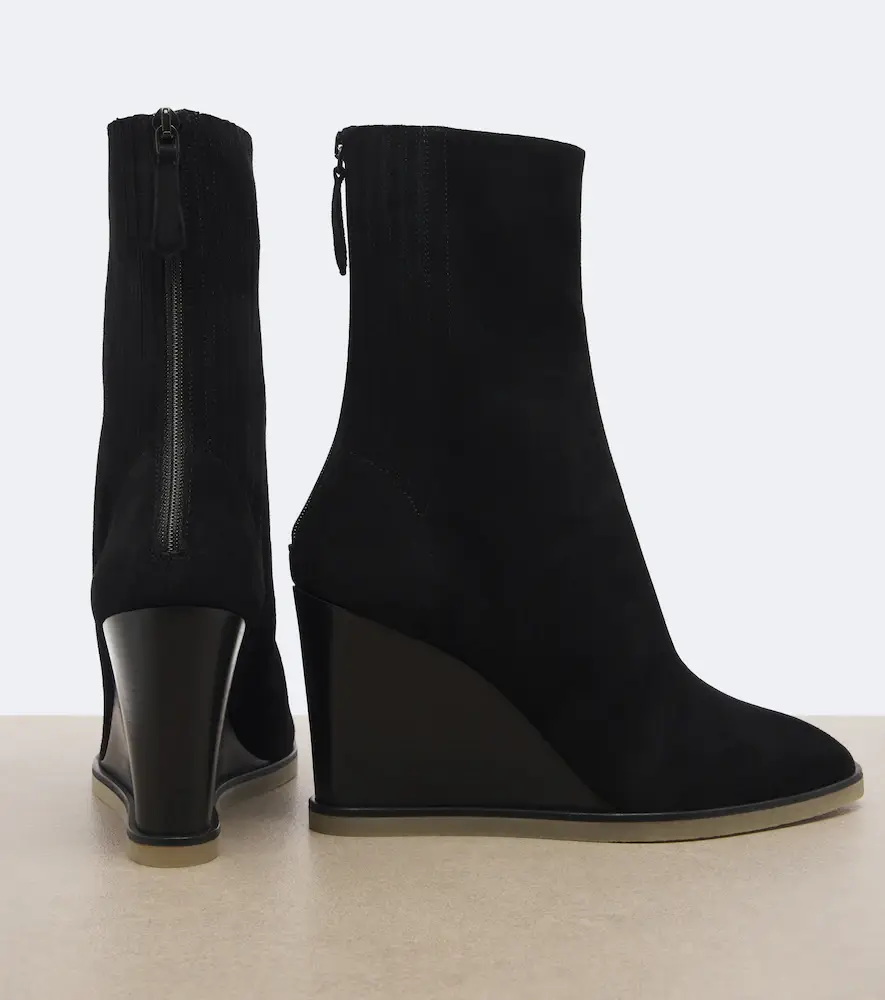 Aquazzura Saint Honoré suede wedge ankle boots | Thumbnail 4 Aquazzura Saint Honoré suede wedge ankle boots | Thumbnail 4