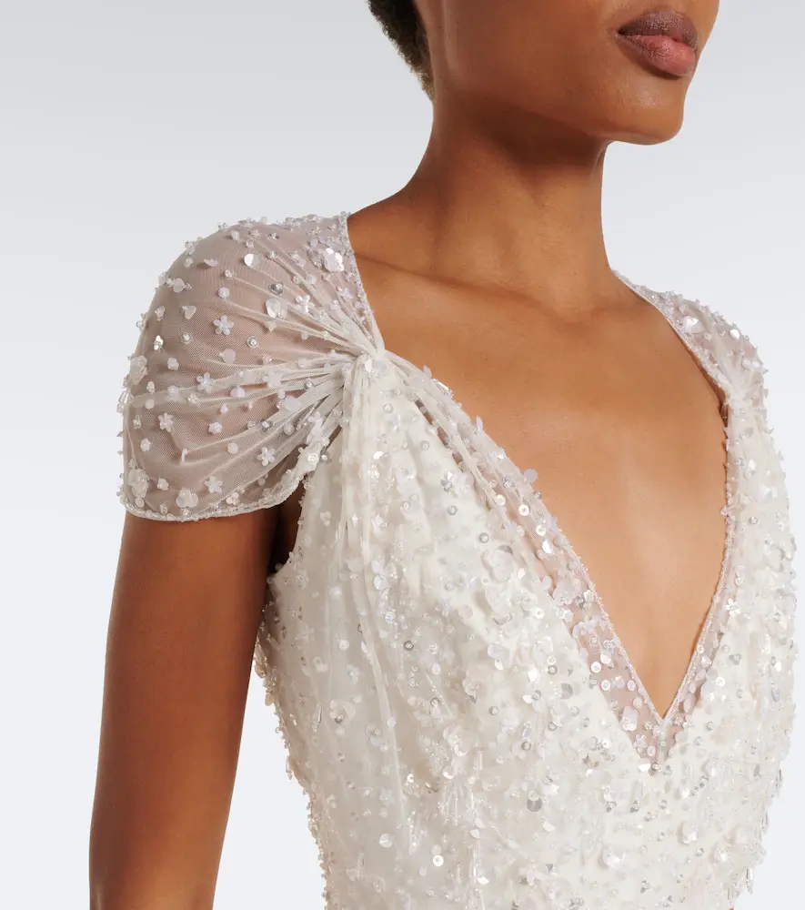 Jenny Packham Bridal Elysium embellished tulle gown | Thumbnail 5