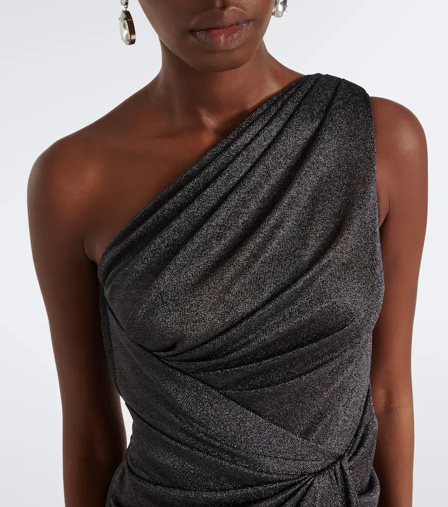 Dolce & Gabbana Gathered one-shoulder lamé gown | Thumbnail 5