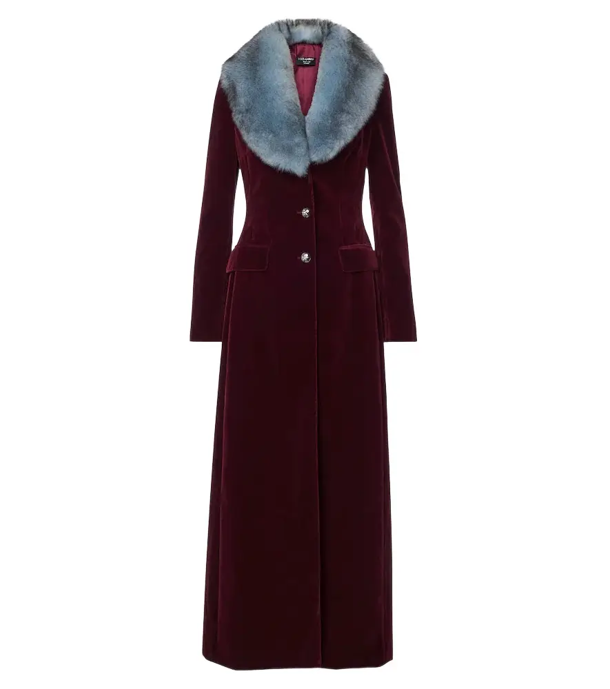 Dolce & Gabbana Cotton velvet coat