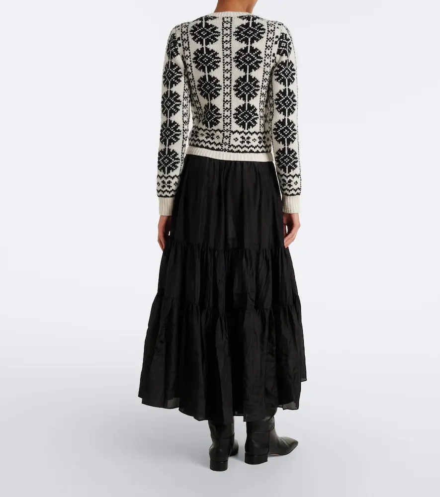 Polo Ralph Lauren Wool, cotton, alpaca, and silk midi dress | Thumbnail 5 Polo Ralph Lauren Wool, cotton, alpaca, and silk midi dress | Thumbnail 5