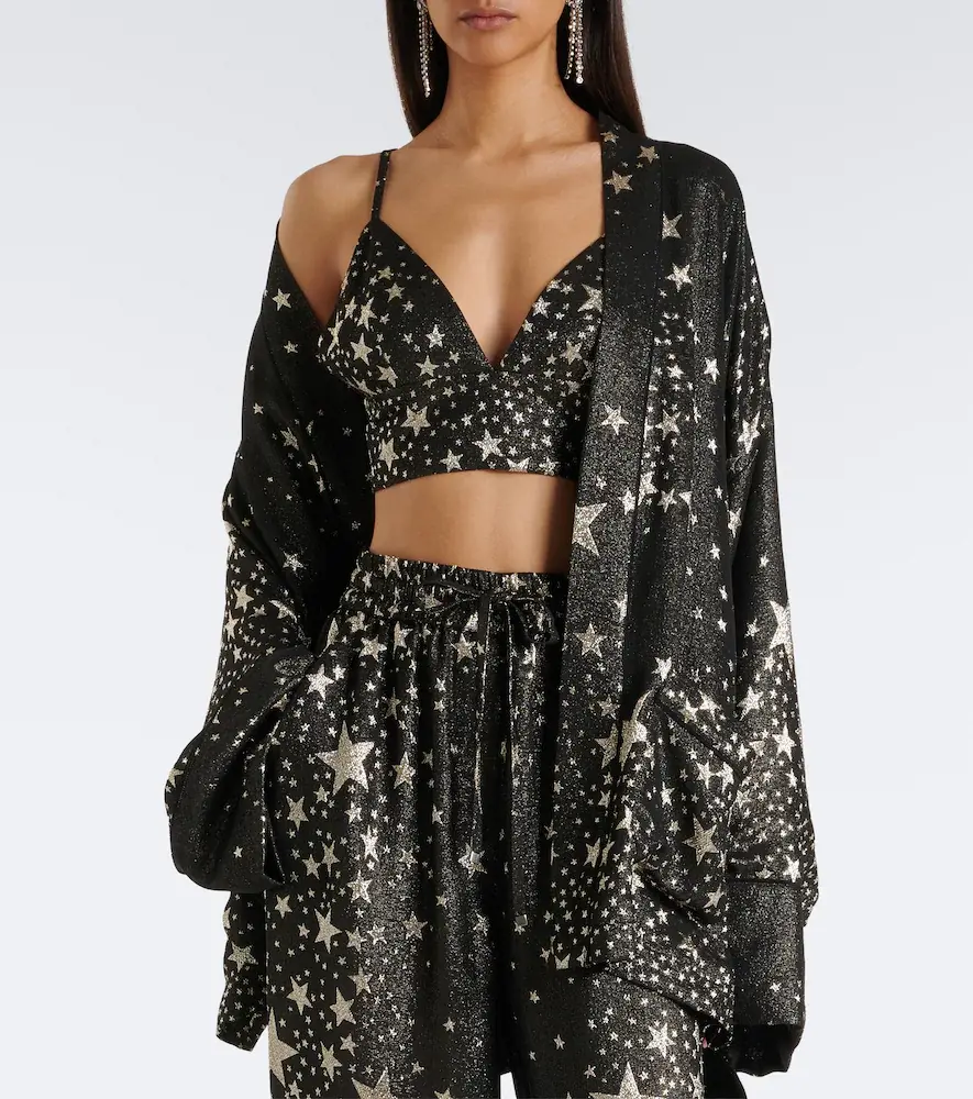 Dolce & Gabbana Jacquard silk-blend crop top | Thumbnail 4 Dolce & Gabbana Jacquard silk-blend crop top | Thumbnail 4