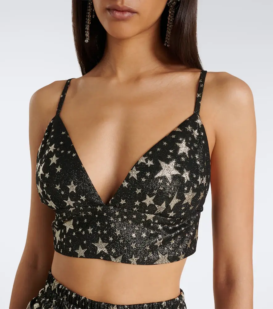 Dolce & Gabbana Jacquard silk-blend crop top | Thumbnail 5 Dolce & Gabbana Jacquard silk-blend crop top | Thumbnail 5