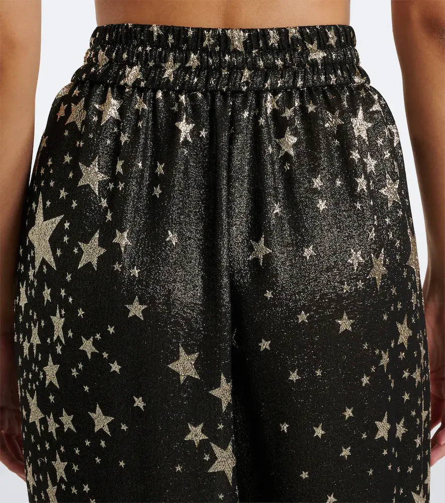 Dolce & Gabbana Silk-blend jacquard lamé wide-leg pants | Thumbnail 3 Dolce & Gabbana Silk-blend jacquard lamé wide-leg pants | Thumbnail 3