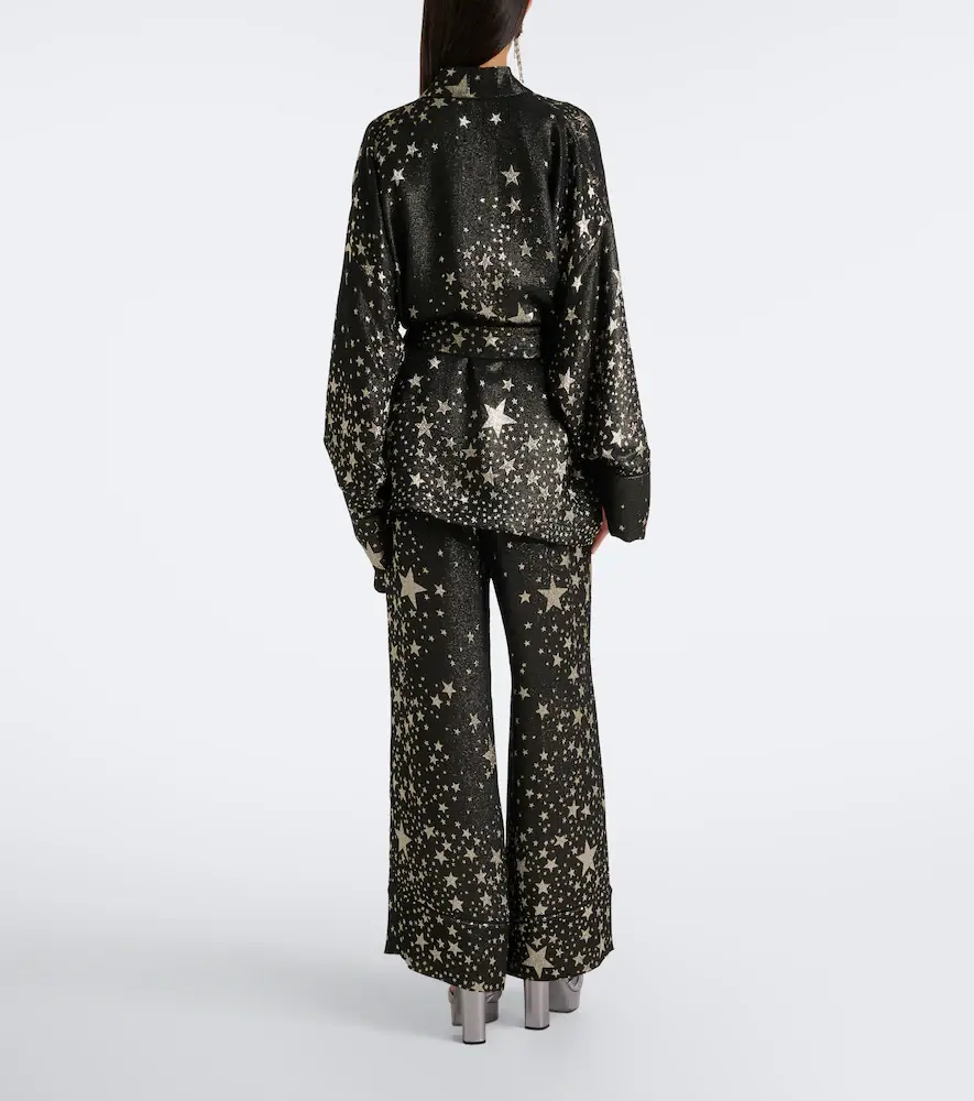Dolce & Gabbana Silk-blend jacquard lamé wide-leg pants | Thumbnail 5 Dolce & Gabbana Silk-blend jacquard lamé wide-leg pants | Thumbnail 5