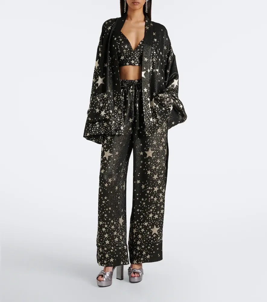 Dolce & Gabbana Silk-blend jacquard lamé wide-leg pants | Thumbnail 6 Dolce & Gabbana Silk-blend jacquard lamé wide-leg pants | Thumbnail 6