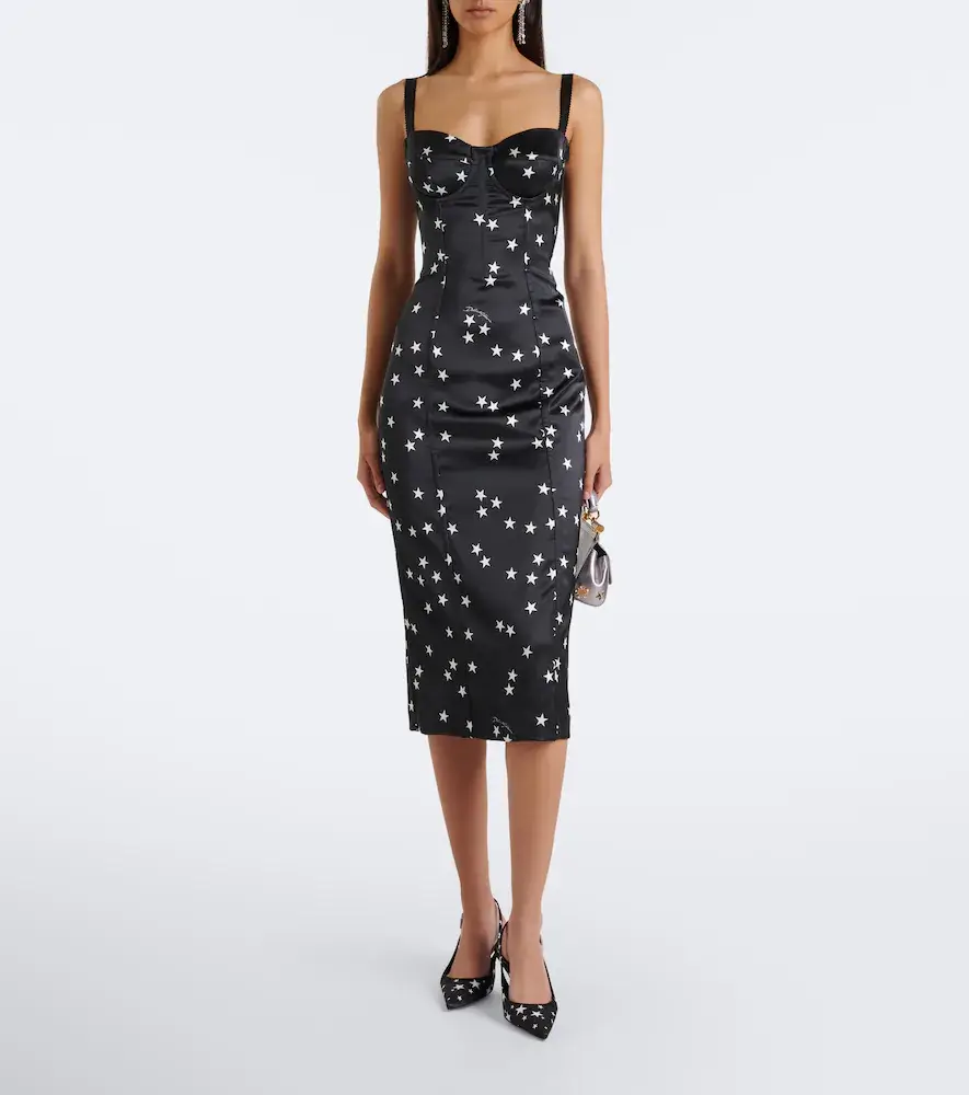 Dolce & Gabbana Printed satin bustier dress | Thumbnail 2