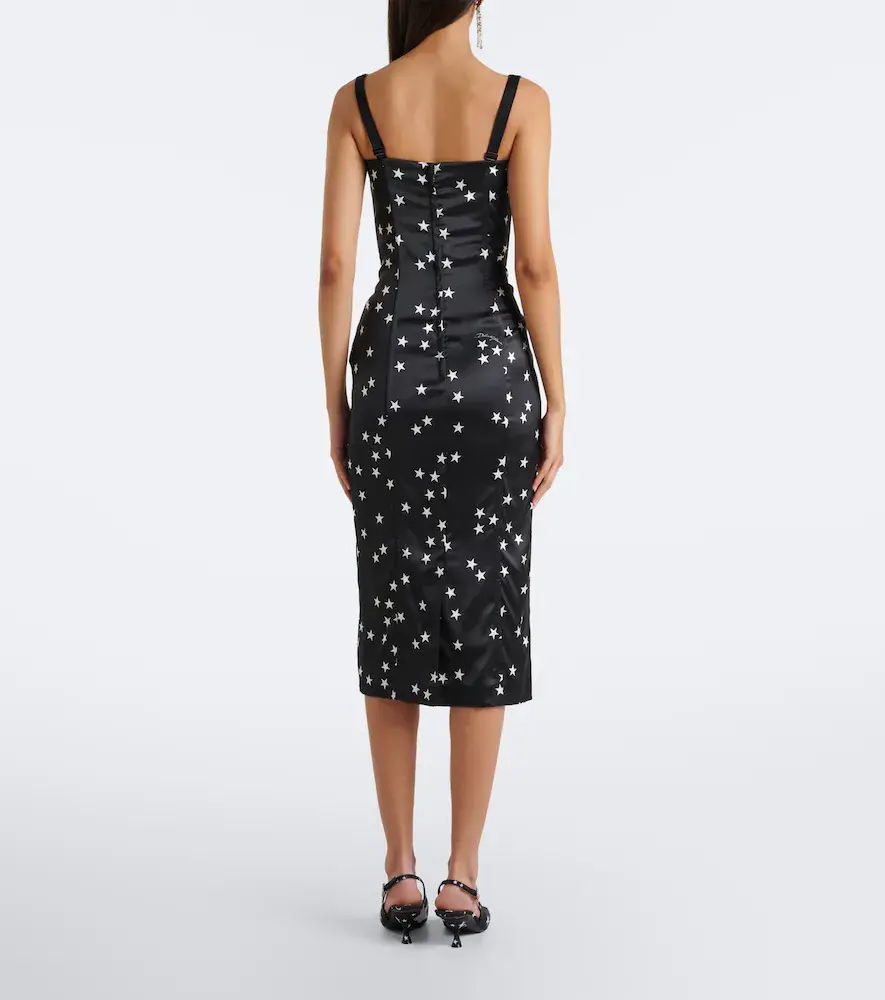 Dolce & Gabbana Printed satin bustier dress | Thumbnail 4