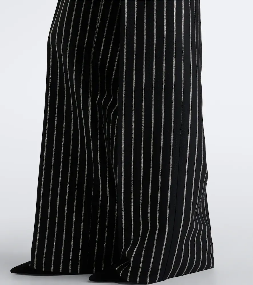 Dolce & Gabbana Striped wool-blend wide-leg pants | Thumbnail 3