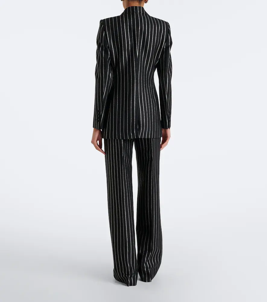 Dolce & Gabbana Striped wool-blend wide-leg pants | Thumbnail 5